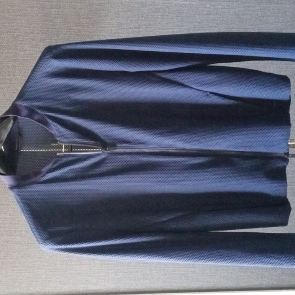 Armani Collezioni perforated bomber jacket